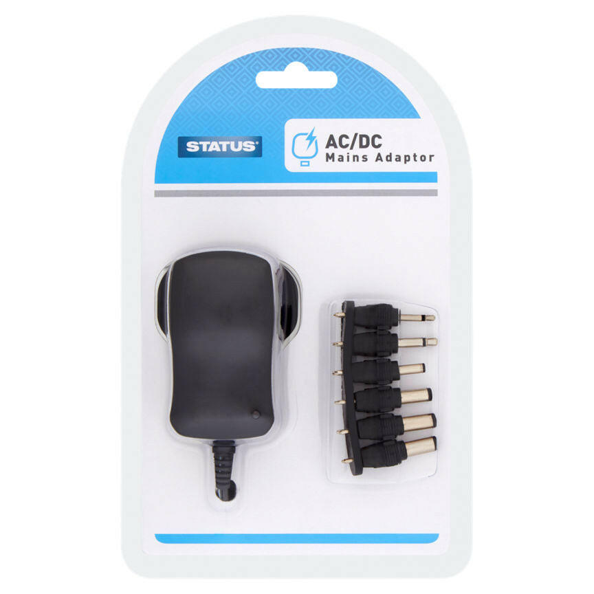 Status AC/DC Mains Adaptor - 13 Amp GOODS ASDA   