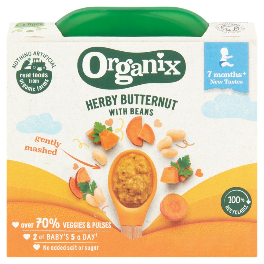 Organix Herby Butternut with Beans Organic Baby Food