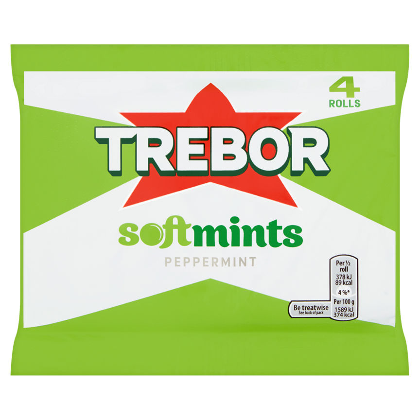 Trebor Softmints Peppermint Mints 4 Pack Snacks & Confectionery ASDA   