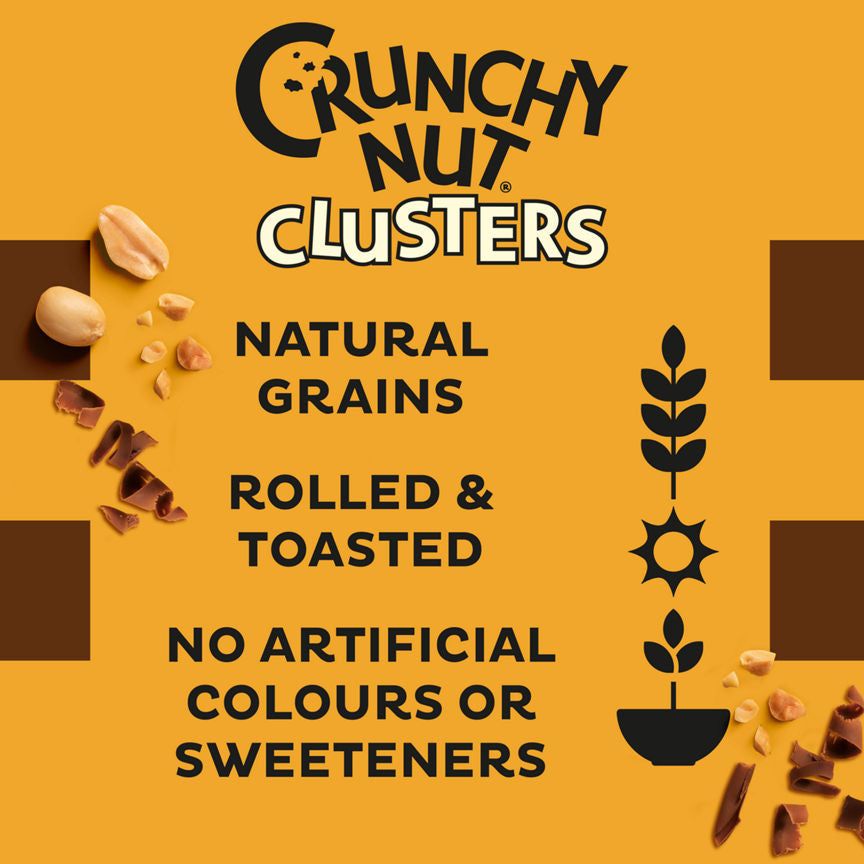 Kellogg's Crunchy Nut Chocolate Clusters Breakfast Cereal