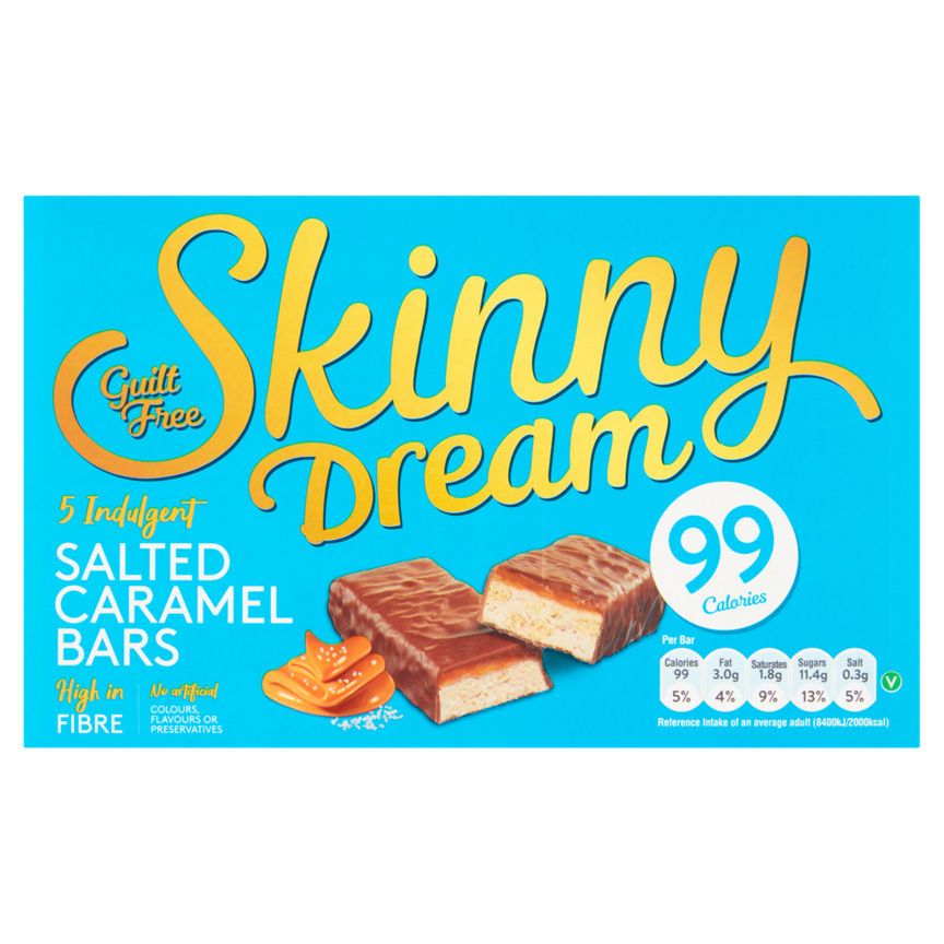 Skinny Dream Salted Caramel Bars 5x