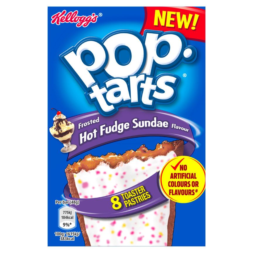 Kellogg's Pop Tarts Frosted Hot Fudge Sundae Flavour 8x