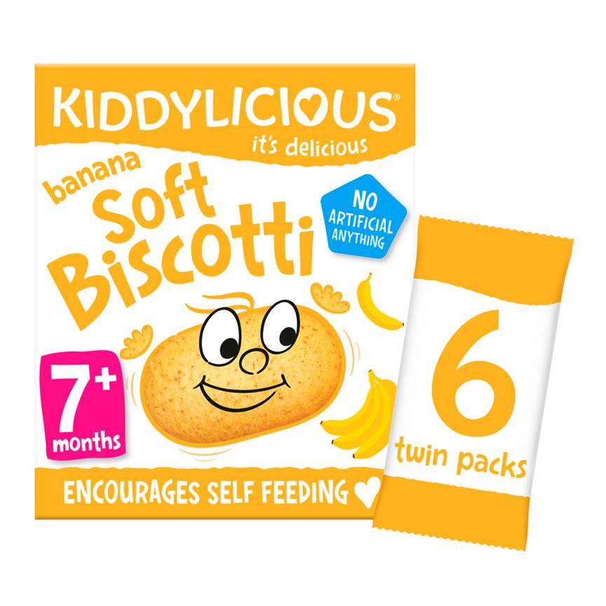 Kiddylicious Banana Soft Biscotti 7+ Months