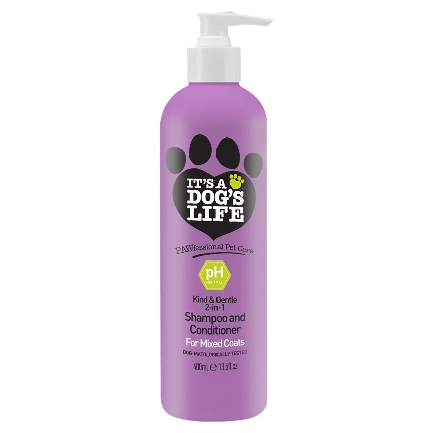 It's a Dog's Life Pawfessional Pet Care Kind & Gentle 2in1 Shampoo All Coats