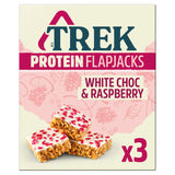 Trek White Choc & Raspberry Protein Flapjack Cereals ASDA   