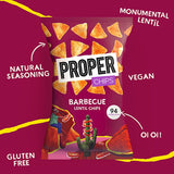 Properchips Barbecue Lentil Chips Sharing Bag Crisps, Nuts & Snacking Fruit ASDA   