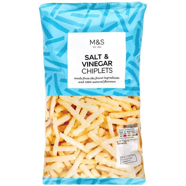 M&S Salt & Vinegar Chiplets Crisps, Nuts & Snacking Fruit M&S   