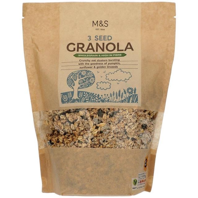 M&S Three Seed Granola Food Cupboard M&S Default Title  