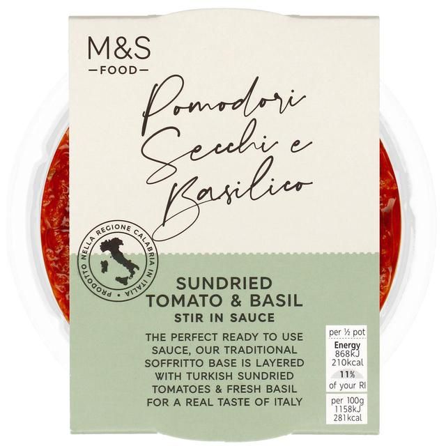 M&S Made In Italy Sundried Tomato & Basil Sauce