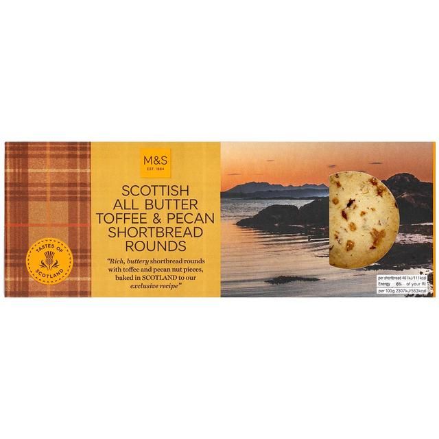 M&S Scottish All Butter Toffee and Pecan Shortbread Rounds