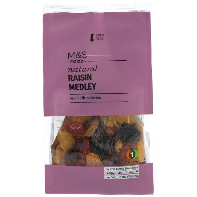 M&S Natural Soft Jumbo Raisin Medley