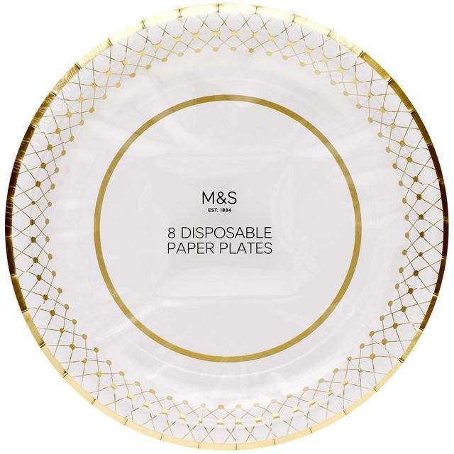 M&S Disposable Paper Plates