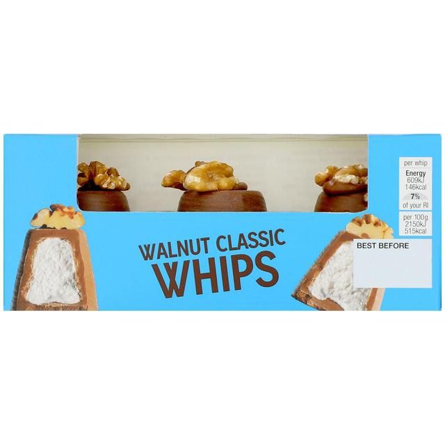 M&S 3 Classic Walnut Whips   85g