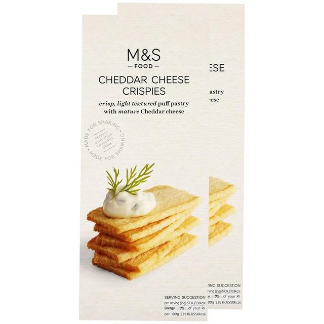 M&S Cheese Crispies Twin Pack Food Cupboard M&S   