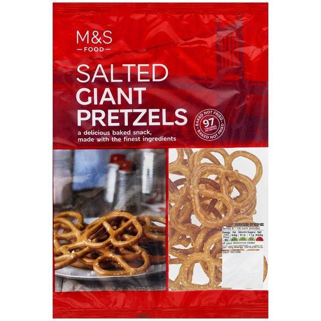 M&S Giant Salted Pretzels Food Cupboard M&S Default Title  