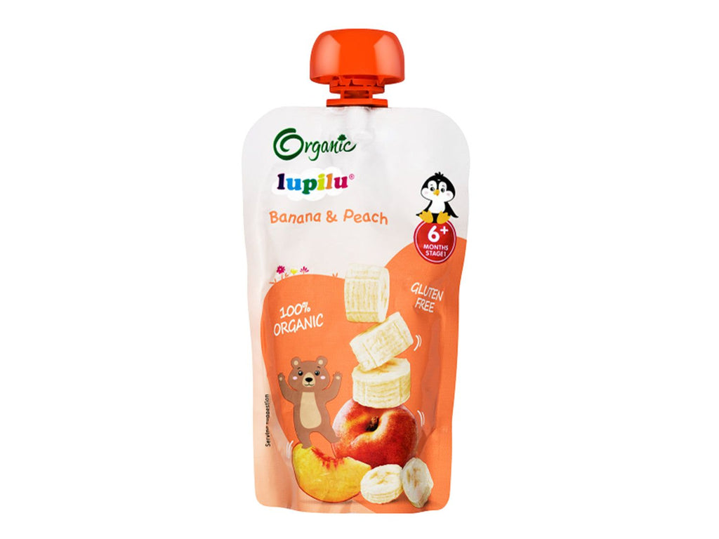 Lupilu Organic Banana & Peach Pouch 6+ Months