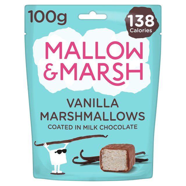 Mallow & Marsh Vanilla Marshmallows Coated in Milk Chocolate