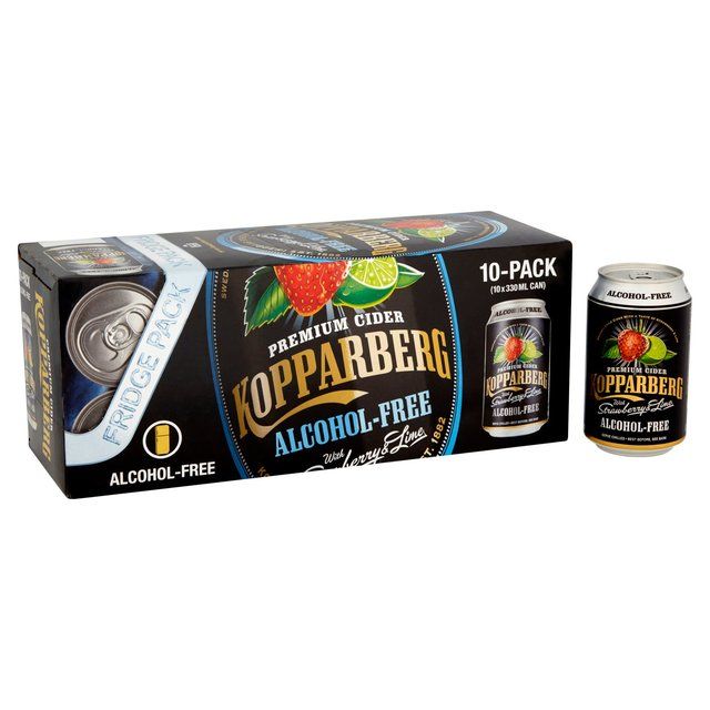 Kopparberg Alcohol Free Strawberry & Lime Cider Cans GOODS M&S   