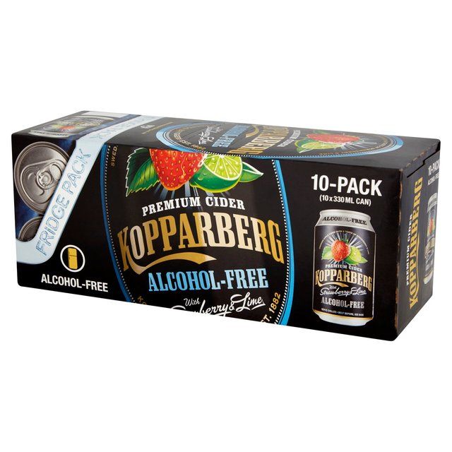 Kopparberg Alcohol Free Strawberry & Lime Cider Cans