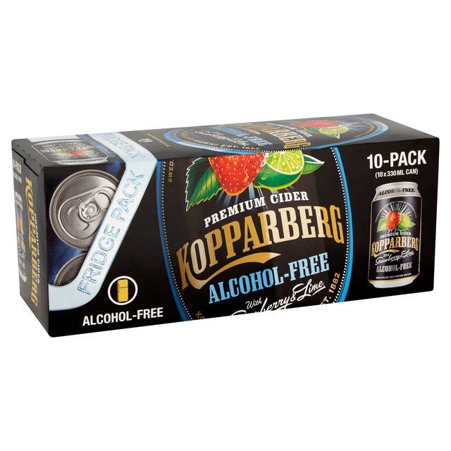 Kopparberg Alcohol Free Strawberry & Lime Cider Cans GOODS M&S   