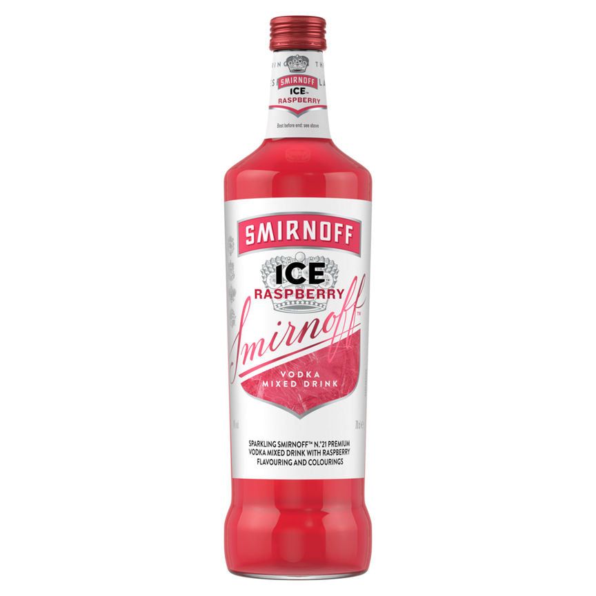 Smirnoff Raspberry Ready To Drink Premix Bottle