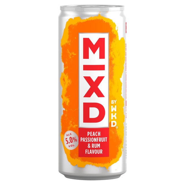 WKD MIXD Peach, Passionfruit Rum Flavour 5%