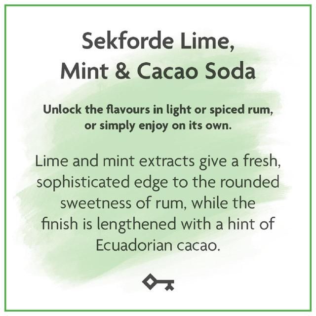 Sekforde Lime, Mint & Cacao Soda Adult Soft Drinks & Mixers M&S   