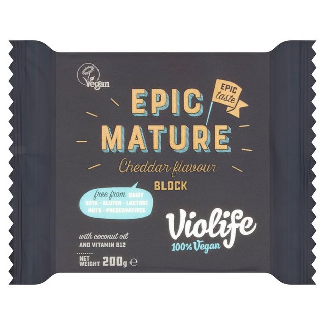 Violife Epic Mature Cheddar Flavoured Block GOODS M&S   