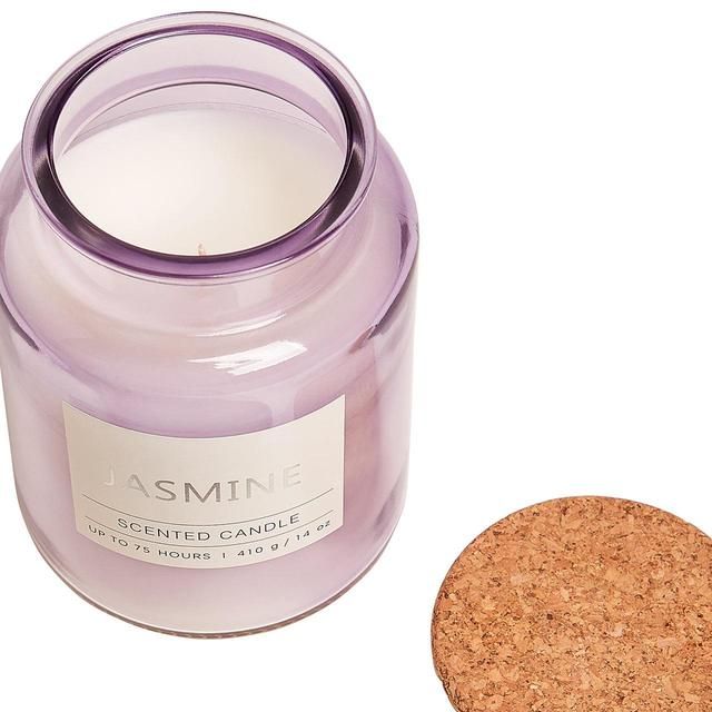 M&S Jasmine Large Jar Candle, Lilac General Household M&S   