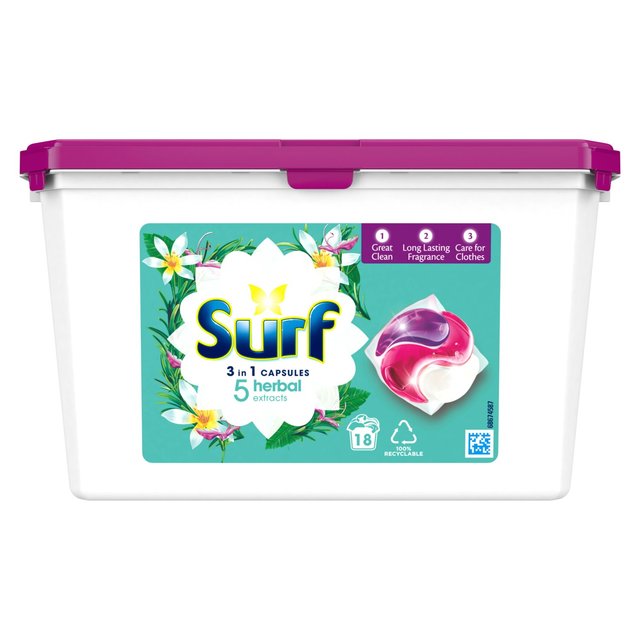 Surf 3-in-1 5 Herbal Extracts Washing Capsules GOODS M&S   