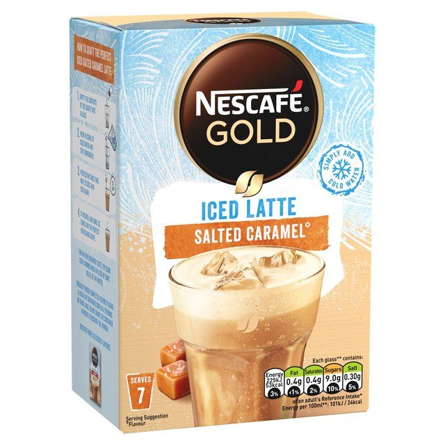 Nescafe Gold Iced Salted Caramel Latte Tea M&S   