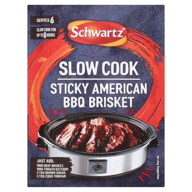 Schwartz Slow Cookers Sticky American BBQ Brisket Recipe Mix FOOD CUPBOARD M&S   