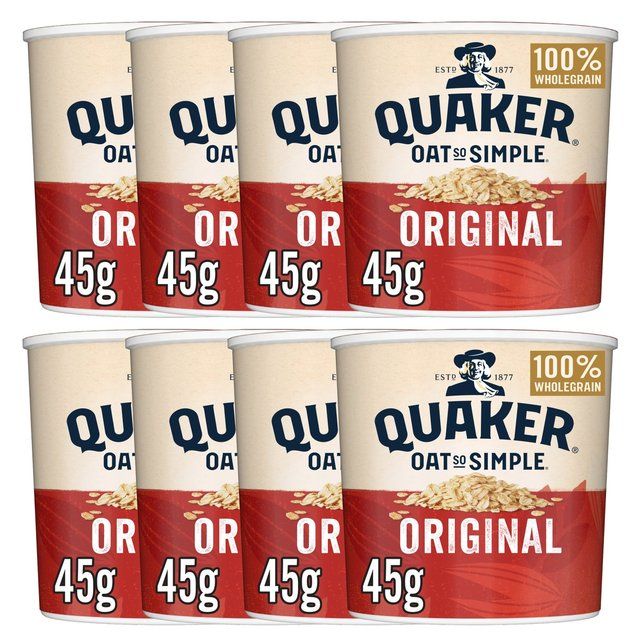 Quaker Oats So Simple Original Porridge Pots Multipack 45g x