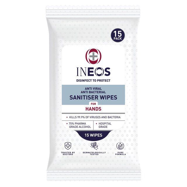 INEOS Hygienics Anti Viral & Anti Bacterial Hand Sanitiser Wipes