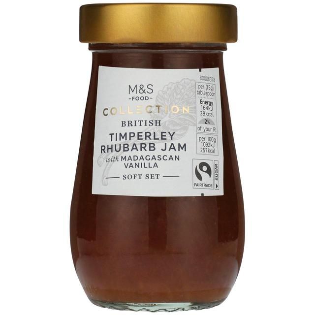 M&S Fair Trade British Rhubarb & Vanilla Jam