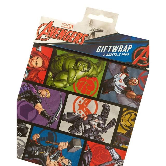 Marvel Avengers Wrapping Paper Miscellaneous M&S   