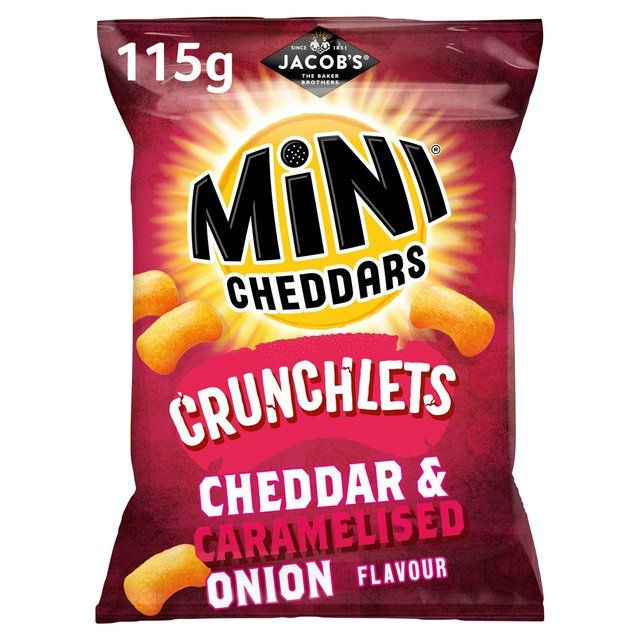 Jacob's Mini Cheddars Crunchlets Cheddar and Caramelised Onion