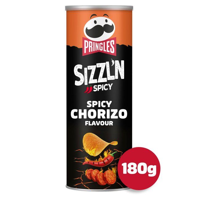 Pringles Sizzl'n Spicy Chorizo Crisps