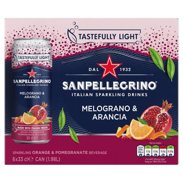 San Pellegrino Pomegranate & Orange Fizzy & Soft Drinks M&S   