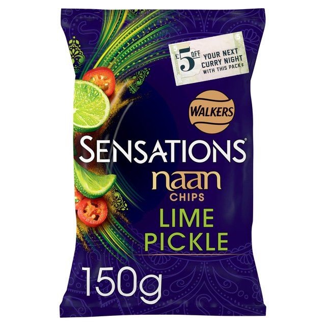 Sensations Lime & Pickle Sharing Naan Chips