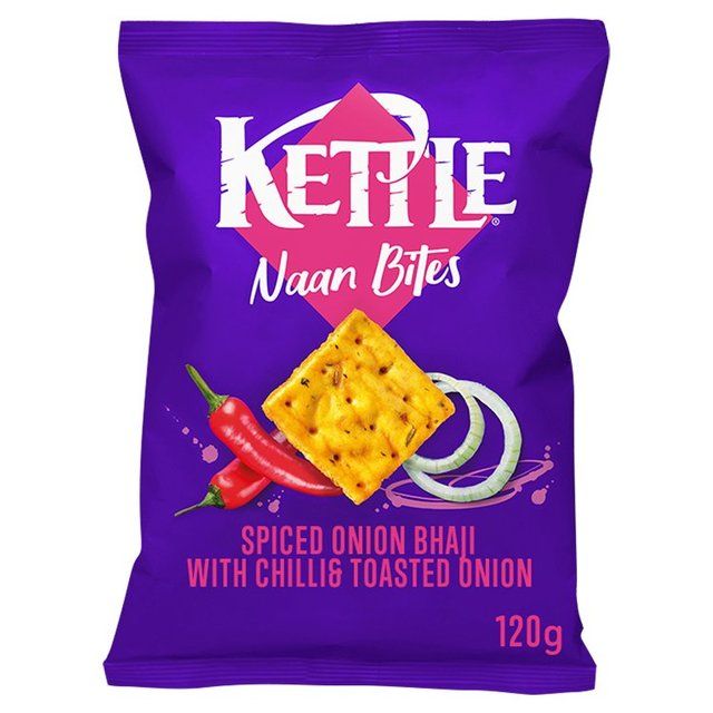 KETTLE Spiced Onion Bhaji Naan Bites Biscuits, Crackers & Bread M&S Default Title  