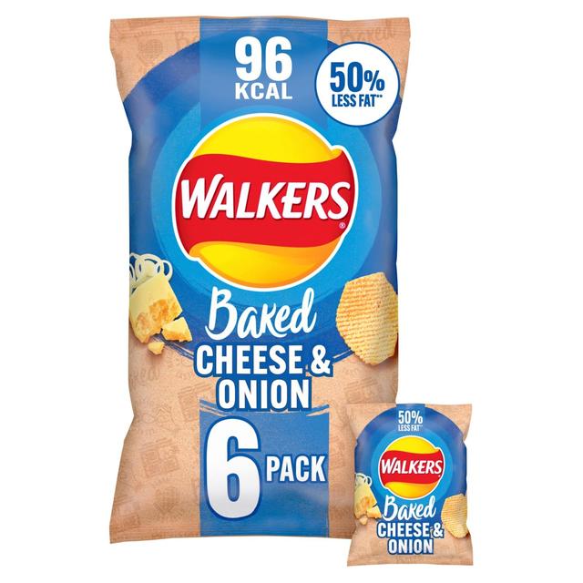 Walkers Baked Cheese & Onion Multipack Snacks Crisps, Nuts & Snacking Fruit M&S Default Title  