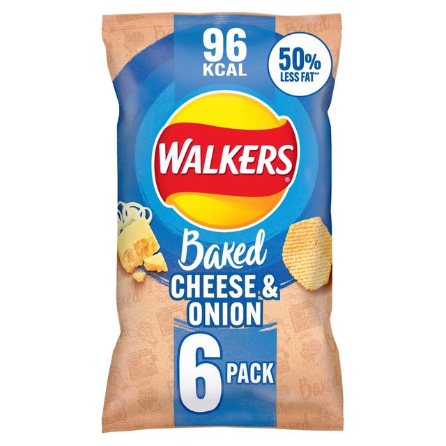 Walkers Baked Cheese & Onion Multipack Snacks Crisps, Nuts & Snacking Fruit M&S   