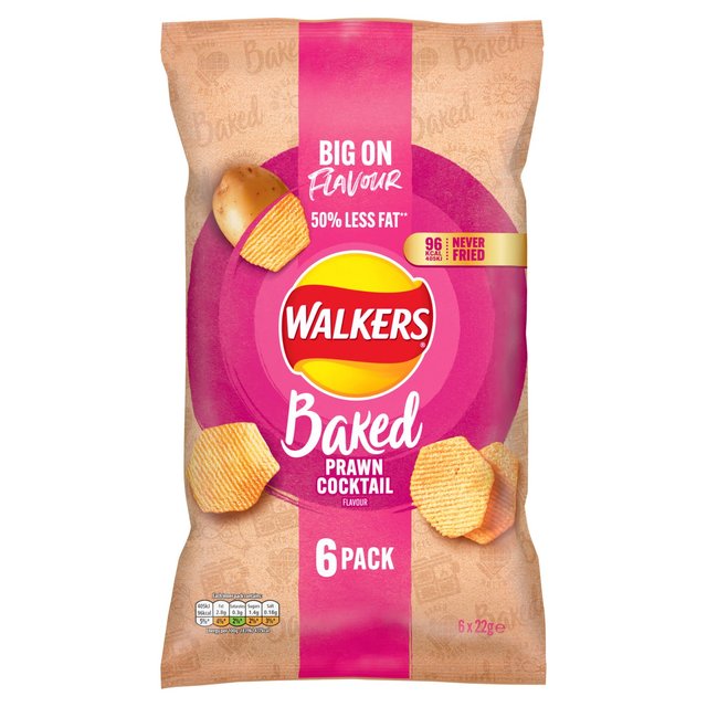 Walkers Baked Prawn Cocktail Multipack Snacks GOODS M&S   