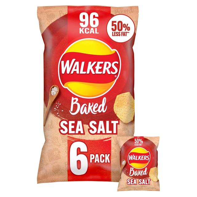 Walkers Baked Sea Salt Multipack Snacks Crisps, Nuts & Snacking Fruit M&S Default Title  