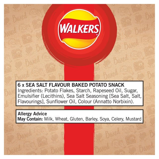 Walkers Baked Sea Salt Multipack Snacks Crisps, Nuts & Snacking Fruit M&S   