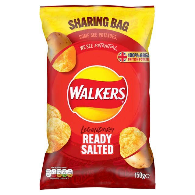 Walkers Ready Salted Sharing Crisps