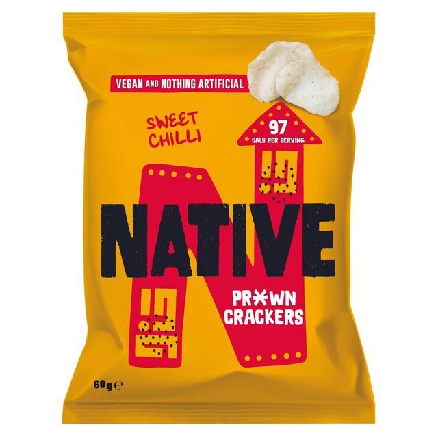 Native Vegan Prawn Crackers- Sweet Chilli Sharing Bag Crisps, Nuts & Snacking Fruit M&S   