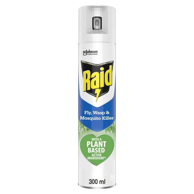 Raid Plant Based Fly, Wasp & Mosquito Killer Aerosol Spray General Household M&S   