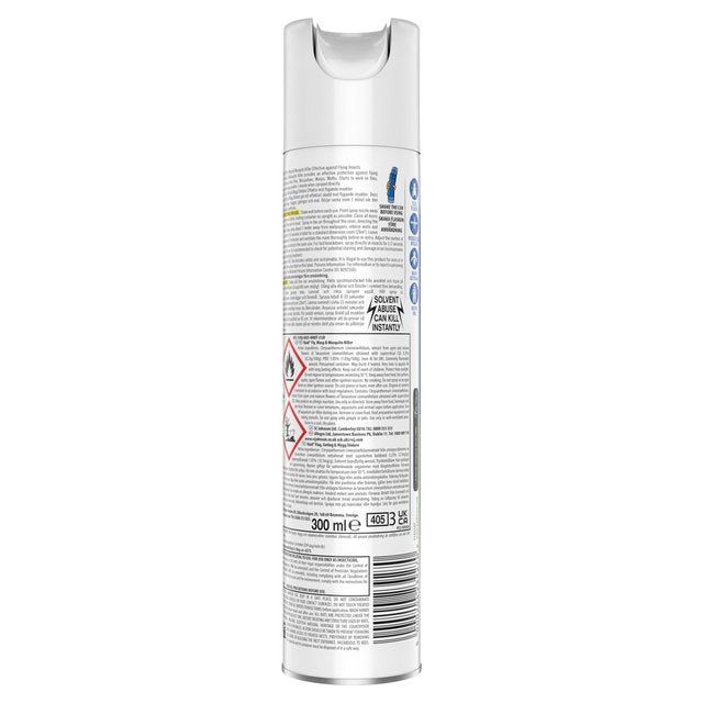 Raid Plant Based Fly, Wasp & Mosquito Killer Aerosol Spray General Household M&S   